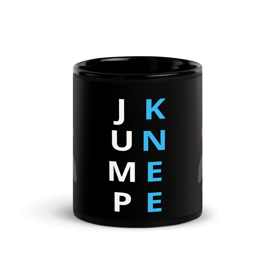 IRON BOT Jump Knee - Black Glossy Mug